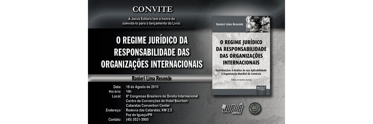 Leia mais sobre o artigo Livro sobre responsabilidade das organizações internacionais será lançado hoje (UFMG)